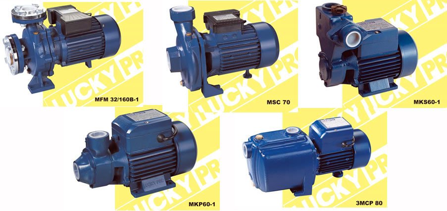 Centrifugal and peripheral pumps